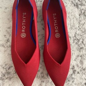 Rothys chili red size 10 VGUC